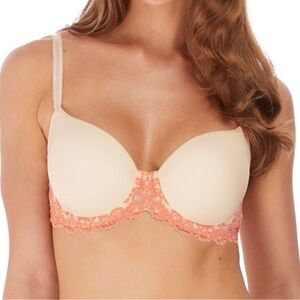Wacoal Embrace Lace 34D Lacy dew/coral pink underwire bra  #853191